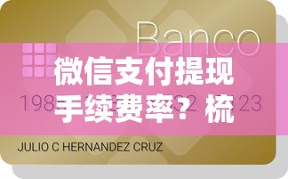 微信支付提现手续费率？梳理5个贷款推荐平台
