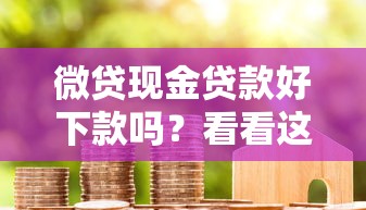 微贷现金贷款好下款吗？看看这5个汽车网贷平台