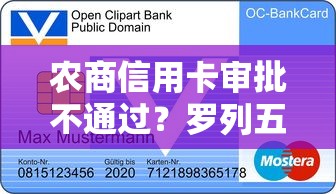 农商信用卡审批不通过？罗列五个黑户可快速办理小额贷款业务的平台