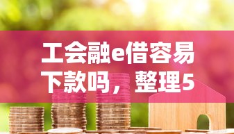 工会融e借容易下款吗，整理5个小米贷款平台