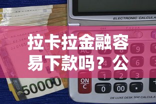 拉卡拉金融容易下款吗？公布5个比较安全的贷款平台