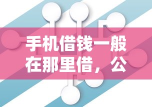 手机借钱一般在那里借，公布5个分期长的正规网贷平台