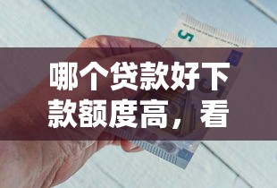 哪个贷款好下款额度高，看看这五个保单贷款平台