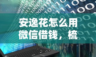 安逸花怎么用微信借钱，梳理五个急需用钱征信都黑了大数据分不足有没有平台能借
