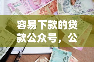 容易下款的贷款公众号，公布五个芝麻分负面借款的app