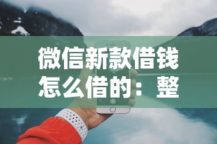 微信新款借钱怎么借的：整合五个网上借钱平台好