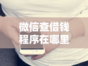 微信查借钱程序在哪里:罗列5个平台贷款容易通过 微信查借钱程序在哪里:罗列5个平台贷款容易通过