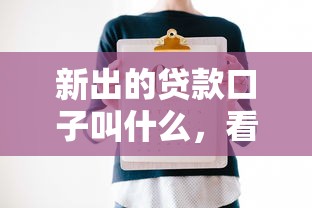 新出的贷款口子叫什么，看看这5个抵押贷款平台