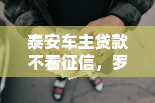 泰安车主贷款不看征信，罗列五个在借款平台借钱安全