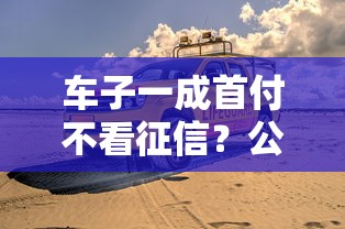 车子一成首付不看征信？公布5个2025年黑户贷款平台