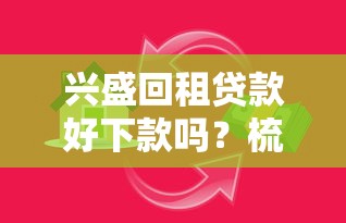 兴盛回租贷款好下款吗？梳理5个正规平台贷款