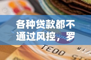 各种贷款都不通过风控，罗列五个黑户口子高炮