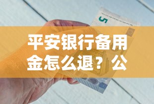 平安银行备用金怎么退？公布5个借款平台的钱好借一点