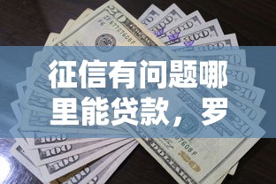 征信有问题哪里能贷款，罗列5个融资贷款平台