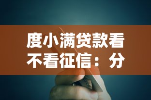 度小满贷款看不看征信：分享5个京东贷款平台