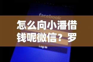 怎么向小潘借钱呢微信？罗列5个借款平台借钱额度高