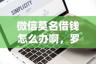 微信莫名借钱怎么办啊，罗列五个大数据黑了能借款的平台