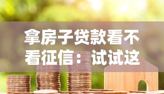 拿房子贷款看不看征信：试试这5个平台可以贷款10万