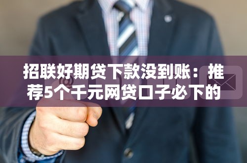 招联好期贷下款没到账：推荐5个千元网贷口子必下的