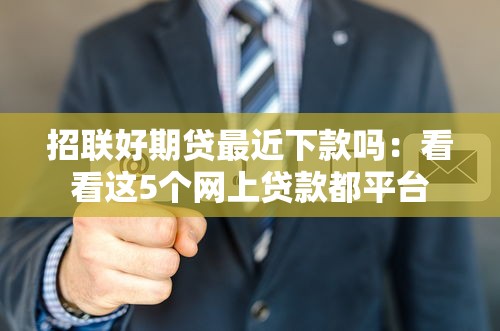 招联好期贷最近下款吗：看看这5个网上贷款都平台