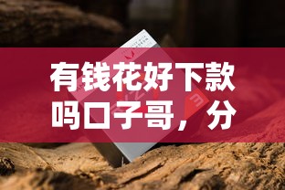 有钱花好下款吗口子哥，分享五个黑户可以做大额贷款口子