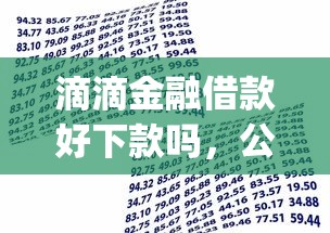 滴滴金融借款好下款吗，公布五个网贷平台p2p