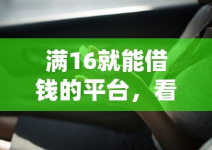 满16就能借钱的平台，看看这五个线上车辆抵押贷款平台