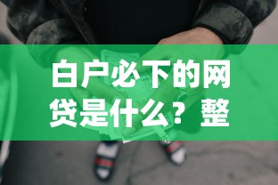 白户必下的网贷是什么？整合5个贷款p2p平台
