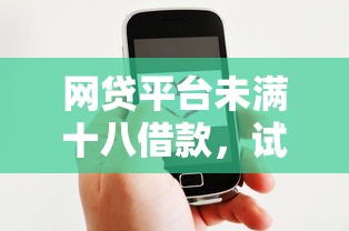 网贷平台未满十八借款，试试这五个微信借钱平台好