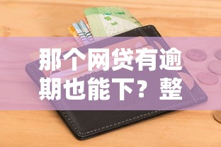 那个网贷有逾期也能下？整理五个最新包下款口子