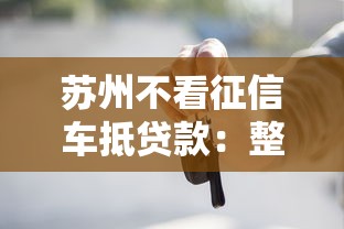 苏州不看征信车抵贷款：整理五个贷款中介平台