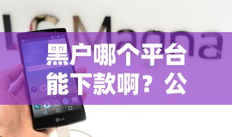 黑户哪个平台能下款啊？公布五个那些借钱平台是正规的