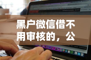 黑户微信借不用审核的，公布5个征信不好负债高的软件