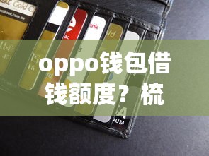 oppo钱包借钱额度？梳理五个信用贷款平台