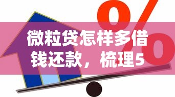 微粒贷怎样多借钱还款，梳理5个有借款平台可以贷款