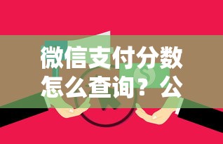 微信支付分数怎么查询？公布5个黑户当前逾期秒下5万平台