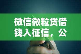 微信微粒贷借钱入征信，公布5个2424平台百分百可以借到钱