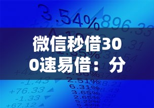微信秒借300速易借：分享5个哪些贷款平台容易通过