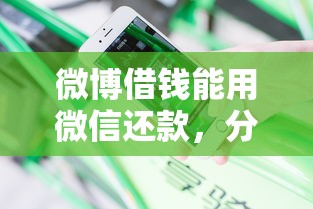 微博借钱能用微信还款，分享5个花户能下款的平台