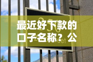 最近好下款的口子名称？公布五个黑平台贷款