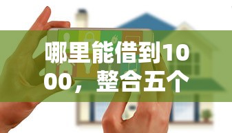 哪里能借到1000，整合五个中小企业贷款平台