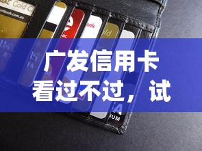 广发信用卡看过不过，试试这5个不看欠款的贷款app