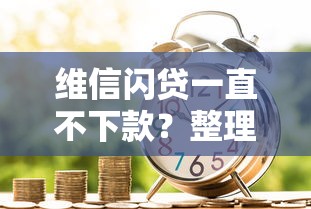 维信闪贷一直不下款？整理五个网贷利率低的平台