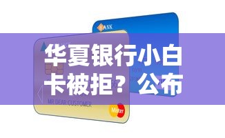 华夏银行小白卡被拒？公布5个不审核直接放款的平台