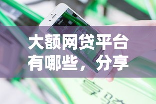 大额网贷平台有哪些,分享5个无视黑白户的下款口子 大额网贷平台有哪些,分享5个无视黑白户的下款口子