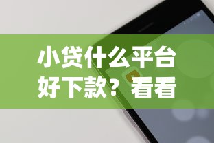 小贷什么平台好下款？看看这5个不看负债和征信的app
