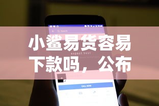 小鲨易货容易下款吗，公布5个秒批网贷轻松贷的软件