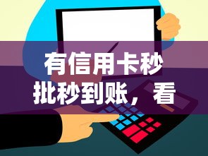 有信用卡秒批秒到账，看看这五个网贷不上征信的平台