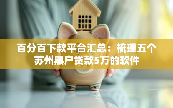 百分百下款平台汇总：梳理五个苏州黑户贷款5万的软件