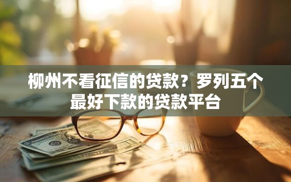 柳州不看征信的贷款?罗列五个最好下款的贷款平台 柳州不看征信的贷款?罗列五个最好下款的贷款平台